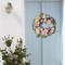 Spring Summer Wreath for Front Door 22 Inch Artificial Floral Wreath with Roses Peonies Hydrangeas Leaves for Door Wall Decoration Wedding Party Home Farmhouse Decoration